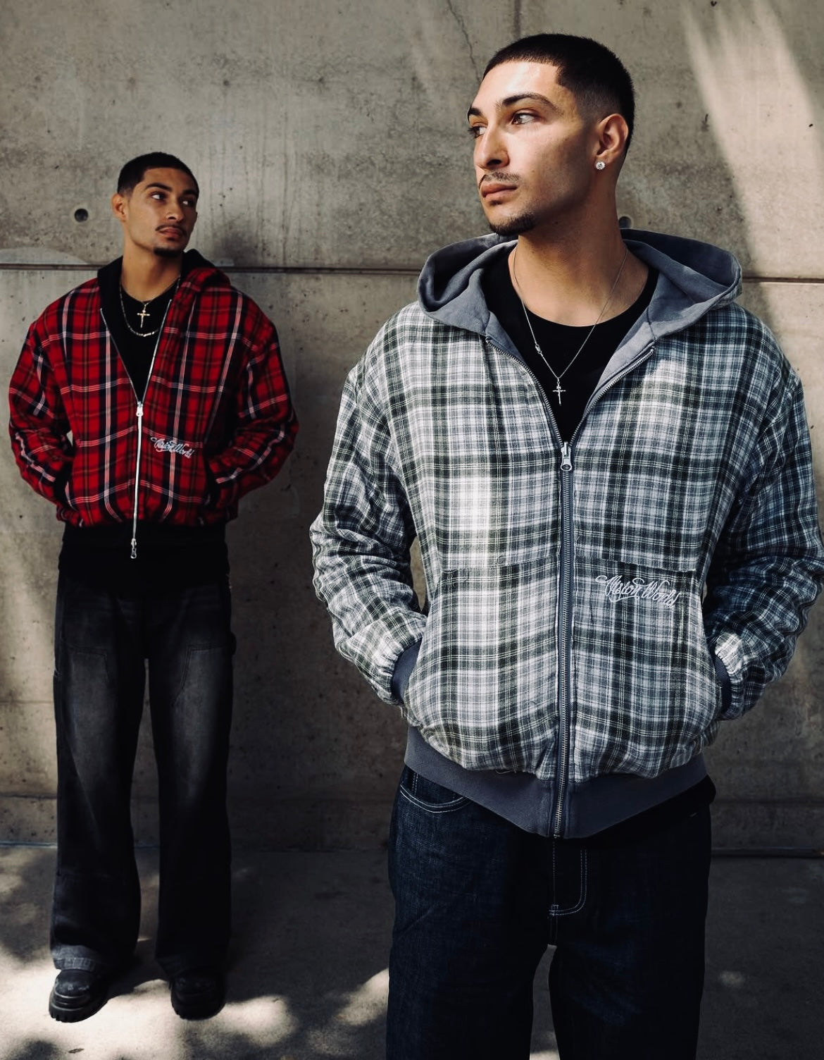 LIGHT GREY/GREY 2-SIDED ZIPPER