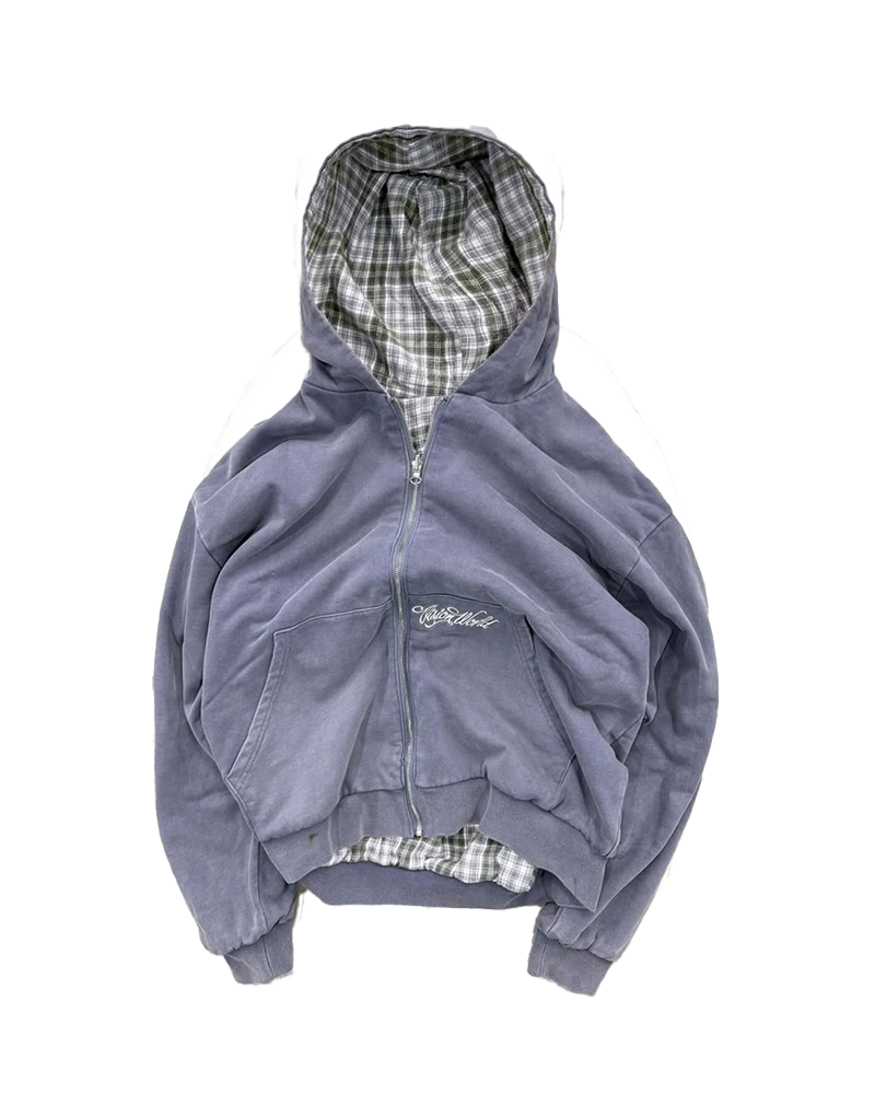 LIGHT GREY/GREY 2-SIDED ZIPPER