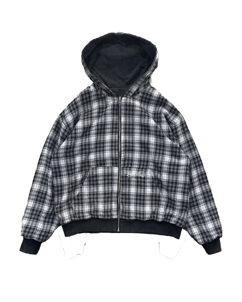 BLACK/GRAY 2-SIDED ZIPPER